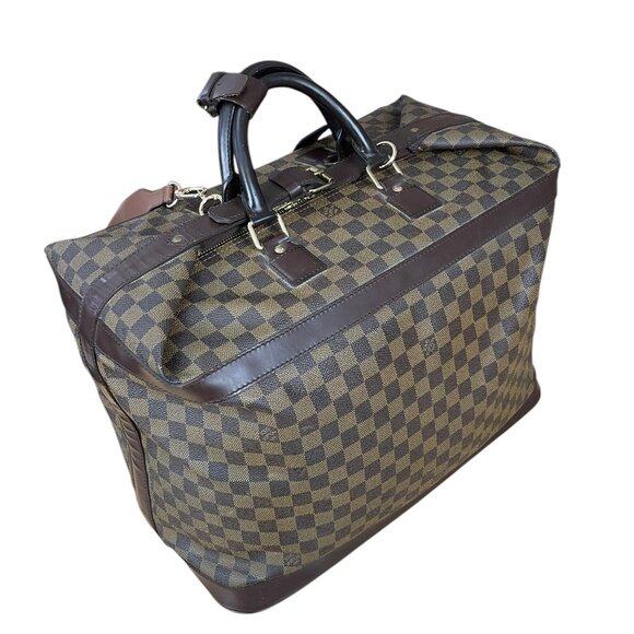 LOUIS VUITTON Grimaud Damier Ebene Travel Tote Square Travel Suitcase Gym Duffle - Picture 14 of 16